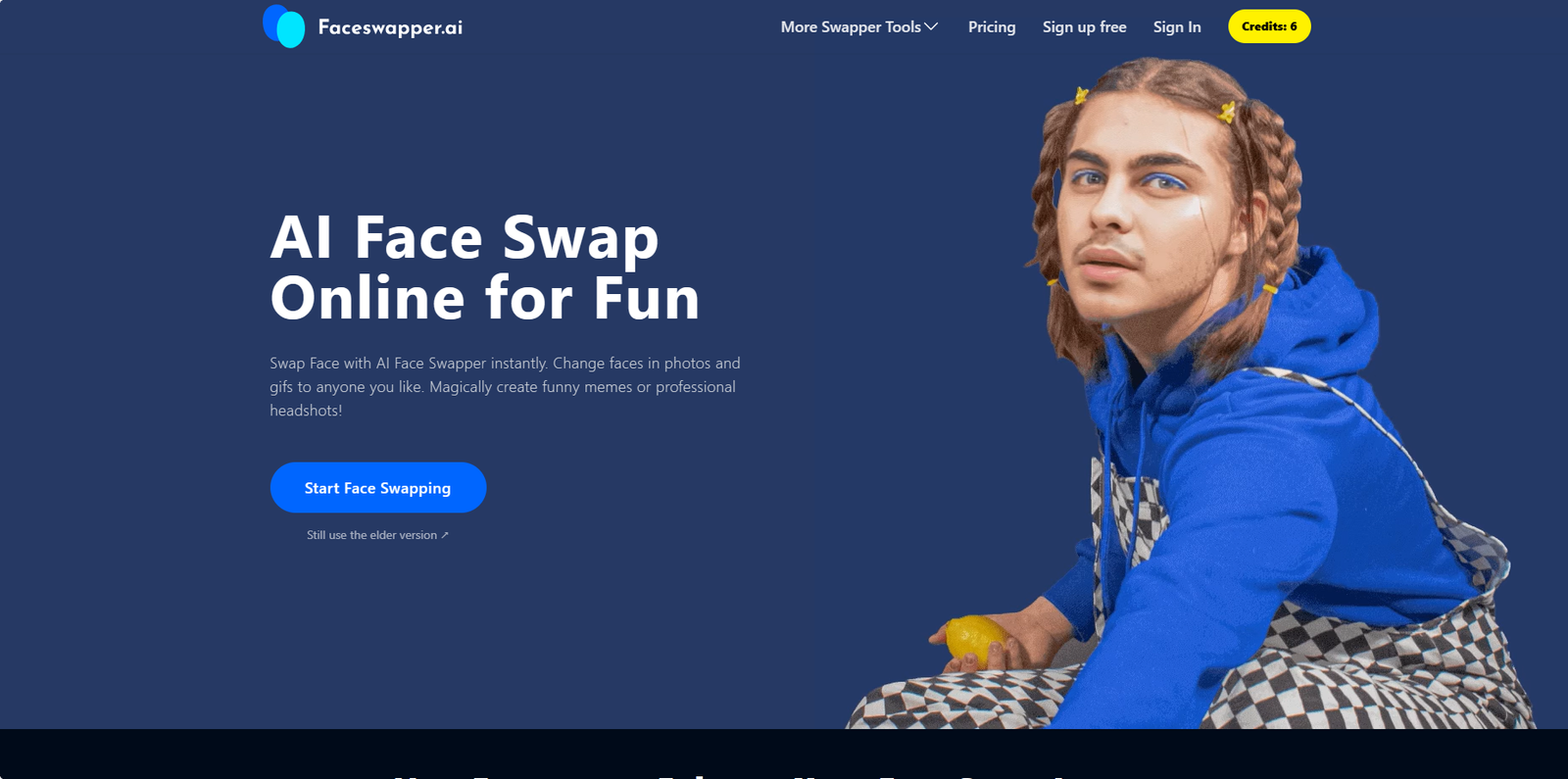 Faceswapper Landing Page