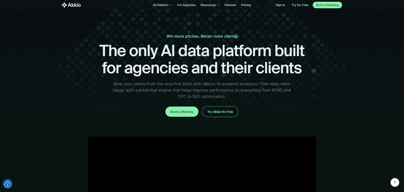 Akkio Landing Page