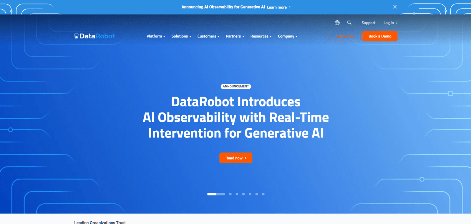 DataRobot Landing Page