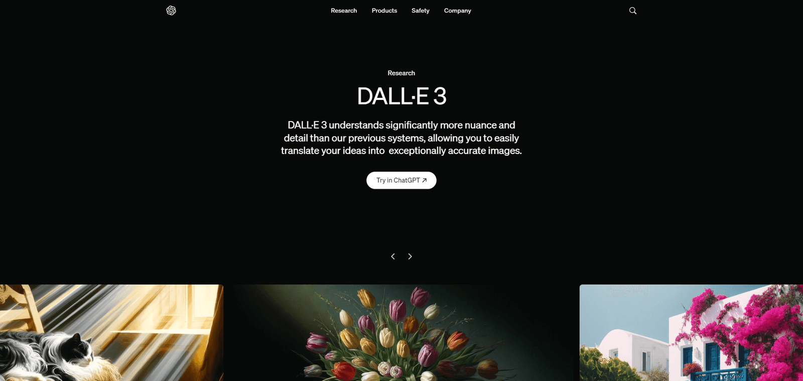 DALL-E Landing Page