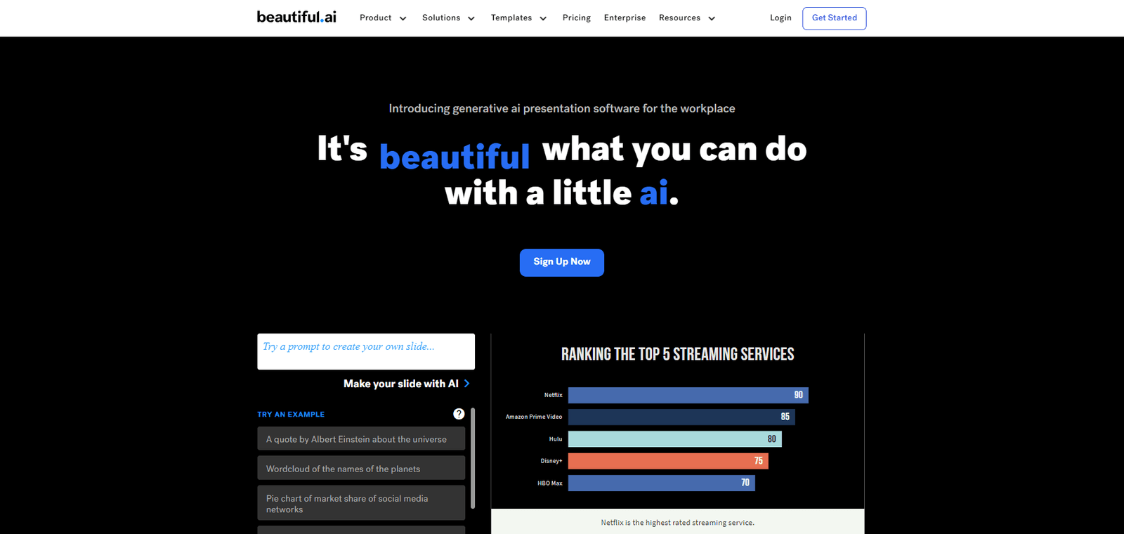 Beautiful AI Landing Page