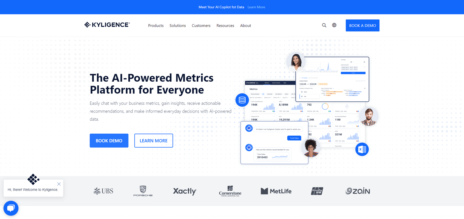 Kyligence Landing Page