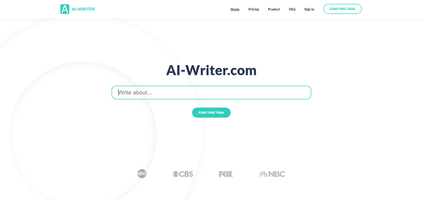 AI-Writer Landing Page